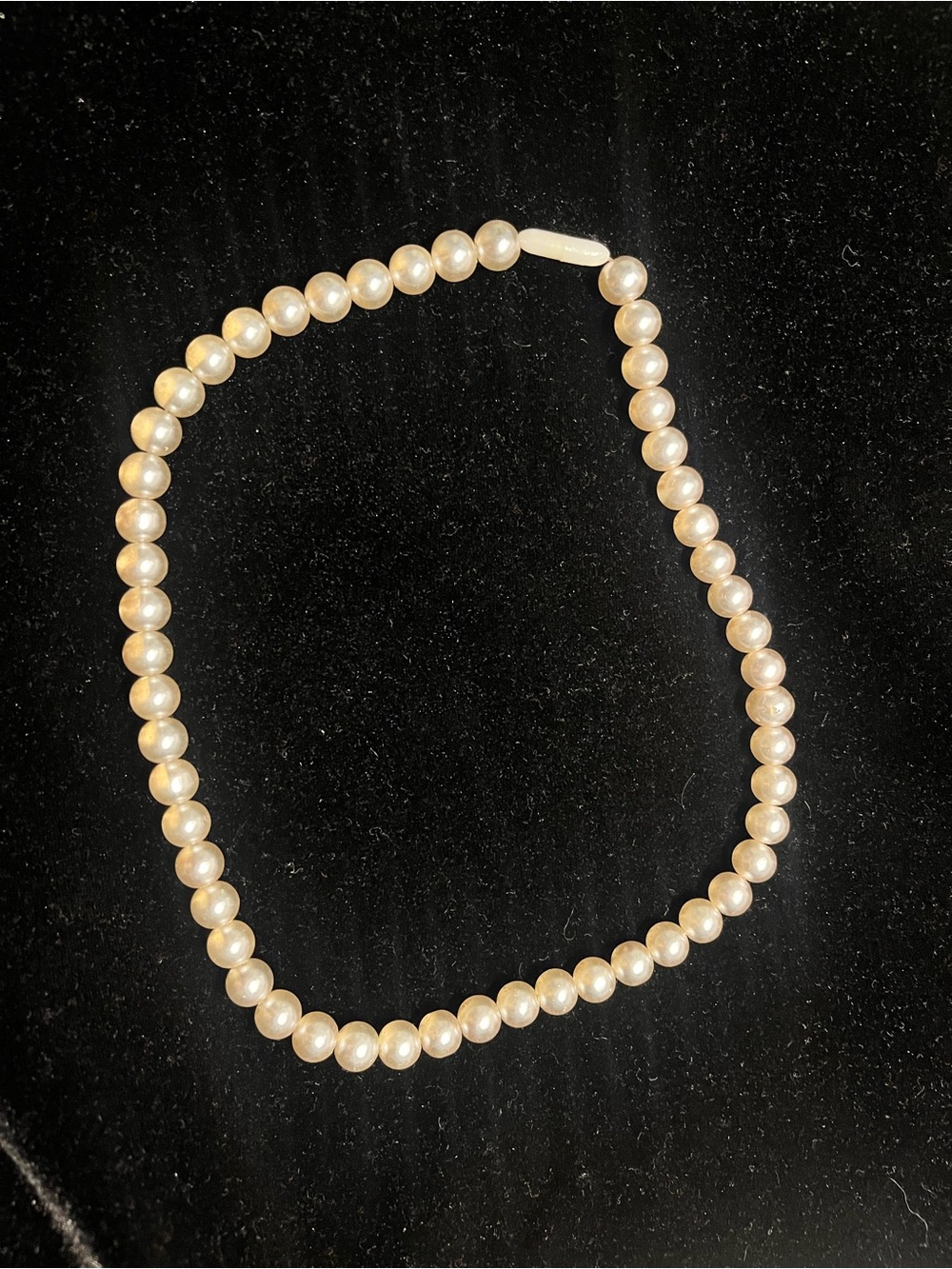 Classic Cream Manmade Pearl Strand Necklace - Women Jewelry